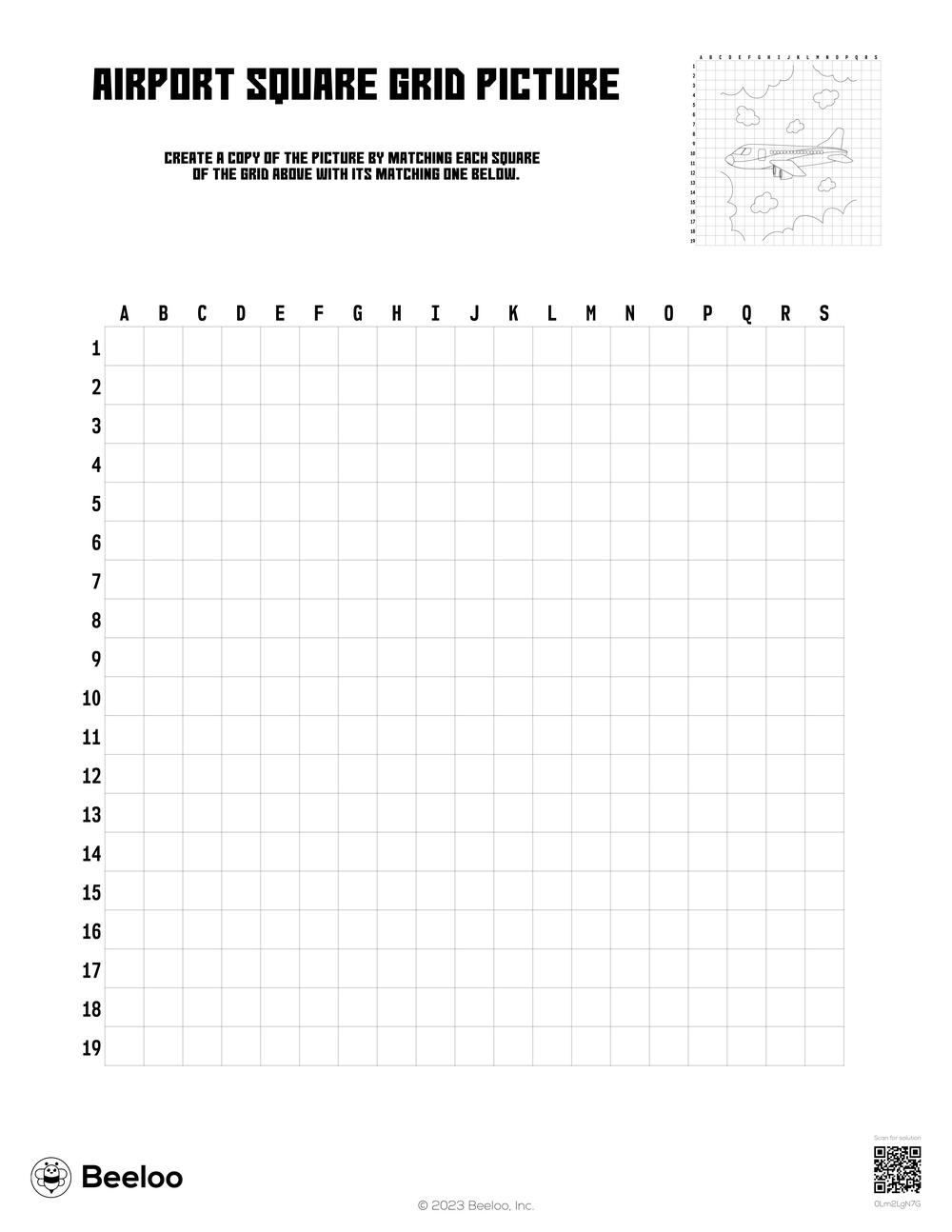 Airport Square Grid Picture Beeloo Printable Crafts For Kids 0Lm2LgN7G 