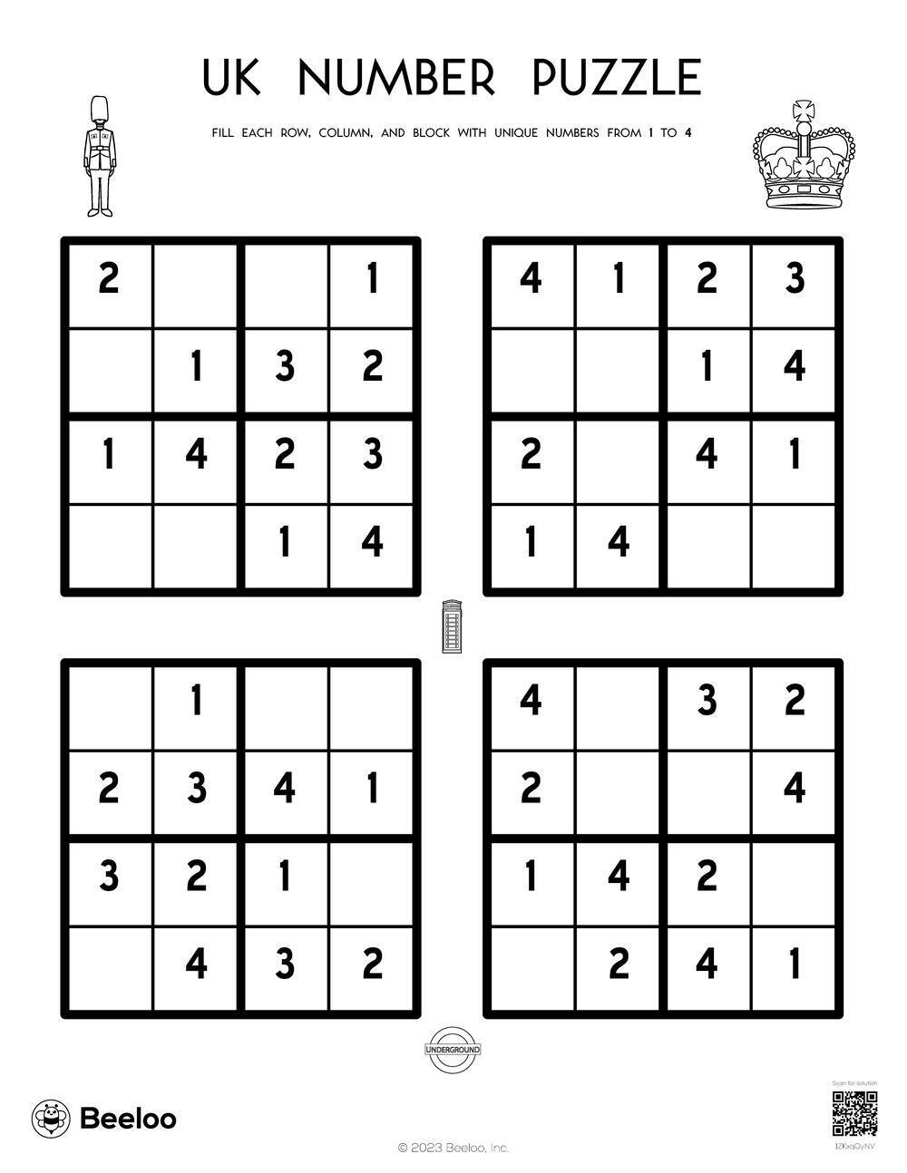 UK Number Puzzle Beeloo Printable Crafts And Activities For Kids