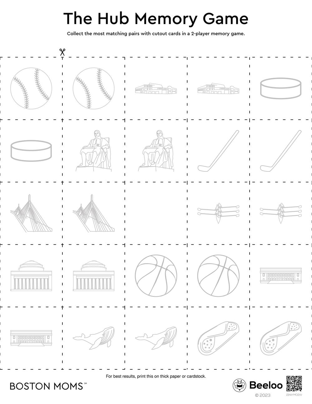 Boston themed Memory Games Beeloo Printable Crafts And Activities For Boston themed Memory Games Beeloo Printable Crafts And Activities For