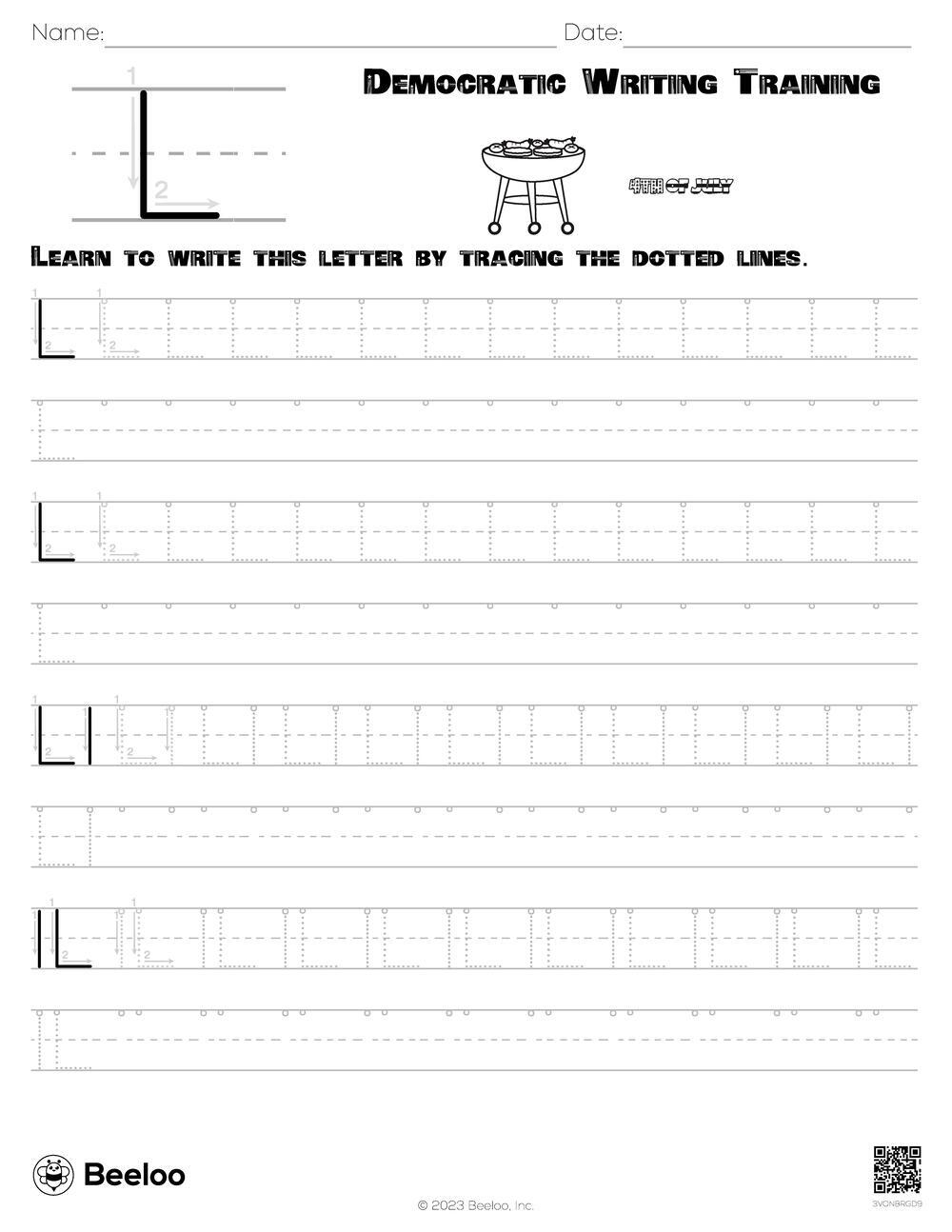 Democratic Writing Training Beeloo Printable Crafts And Activities Democratic Writing Training Beeloo Printable Crafts And Activities