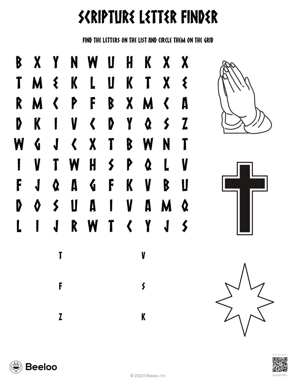 Scripture Letter Finder Beeloo Printable Crafts And Activities For Kids Scripture Letter Finder Beeloo Printable Crafts And Activities For Kids