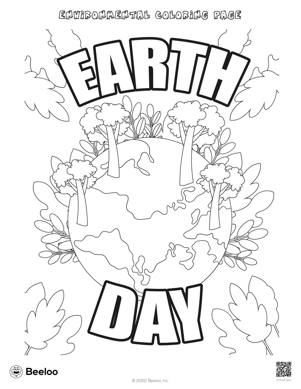 Environmental Coloring Page Beeloo Printable Crafts And Activities 