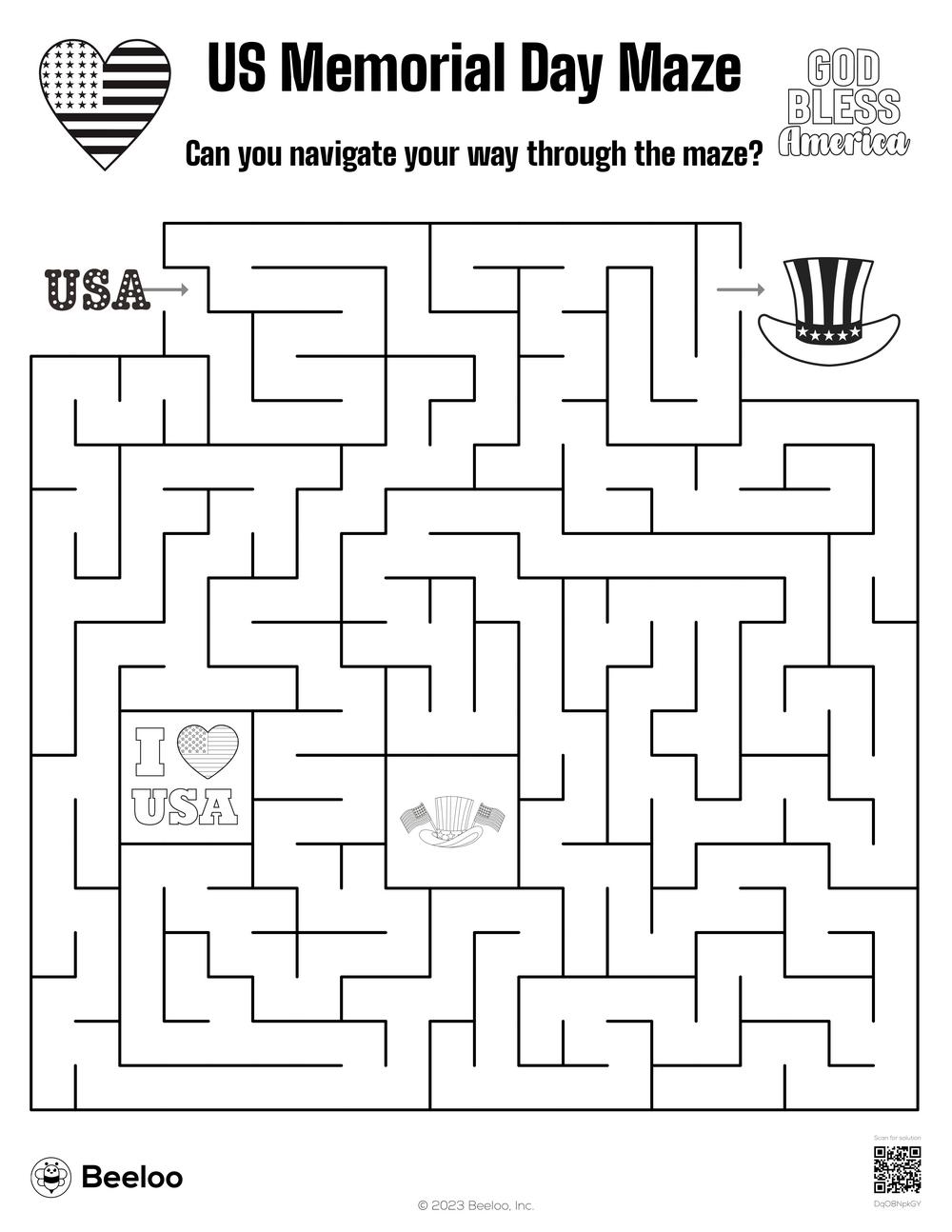 US Memorial Day Maze Beeloo Printable Crafts For Kids DqO8NpkGY US Memorial Day Maze Beeloo Printable Crafts For Kids DqO8NpkGY