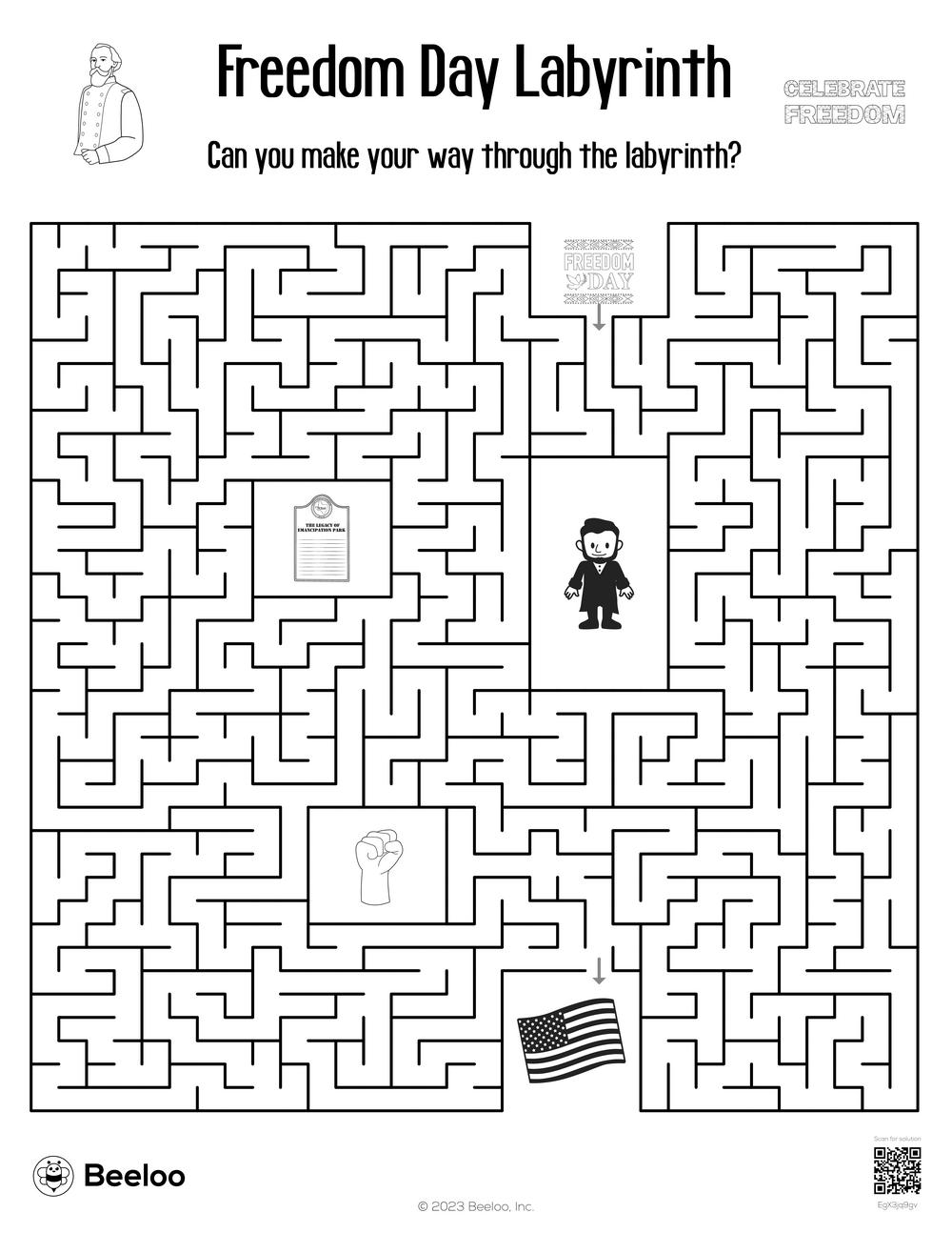Freedom Day Labyrinth Beeloo Printable Crafts And Activities For Kids Freedom Day Labyrinth Beeloo Printable Crafts And Activities For Kids