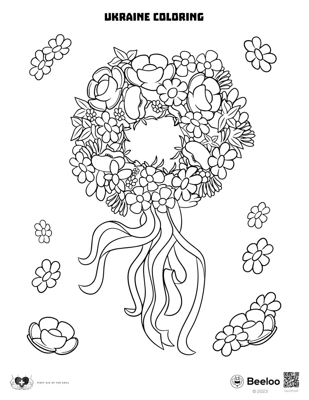 Ukraine themed Coloring Pages Beeloo Printable Crafts And Activities 