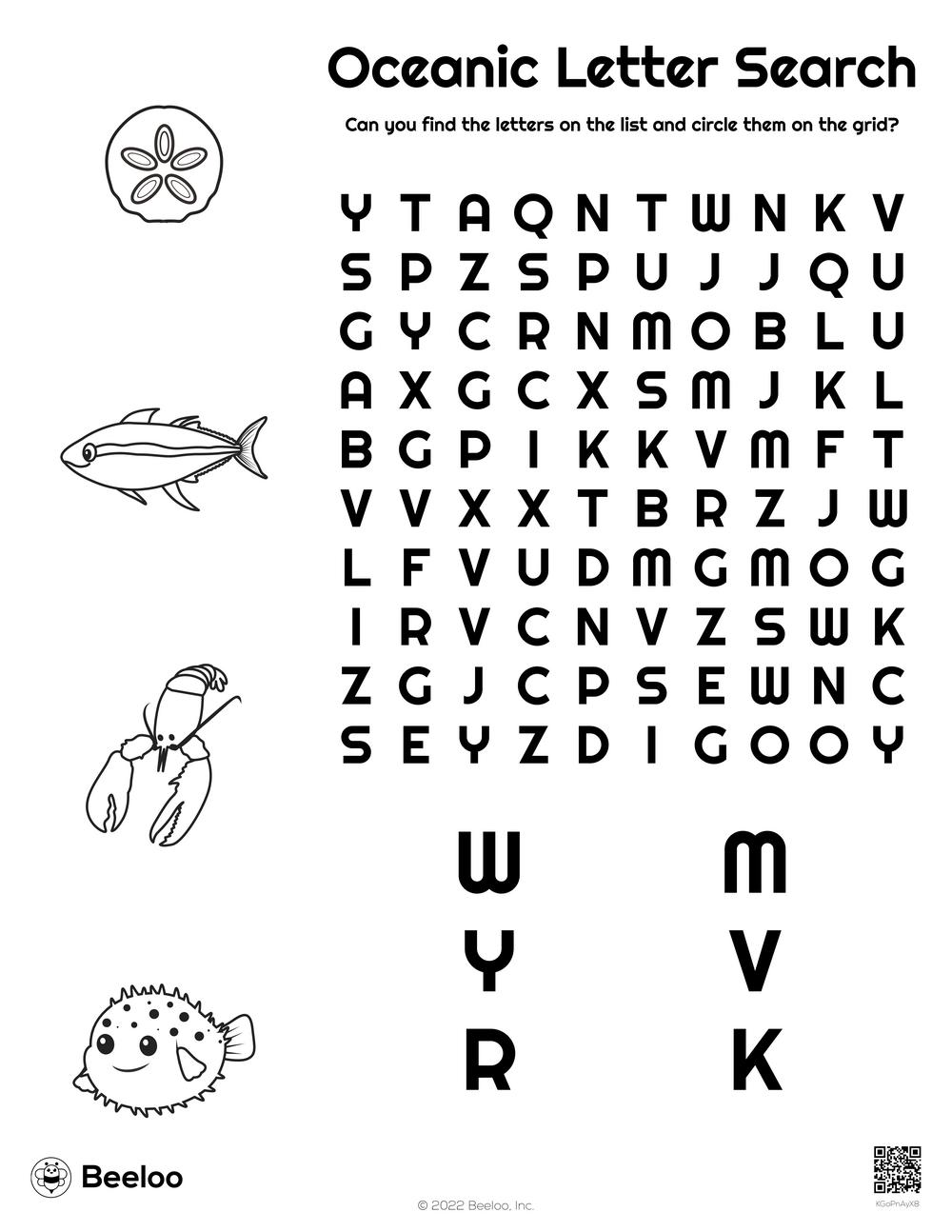 Oceanic Letter Search Beeloo Printable Crafts For Kids KGoPnAyX8 