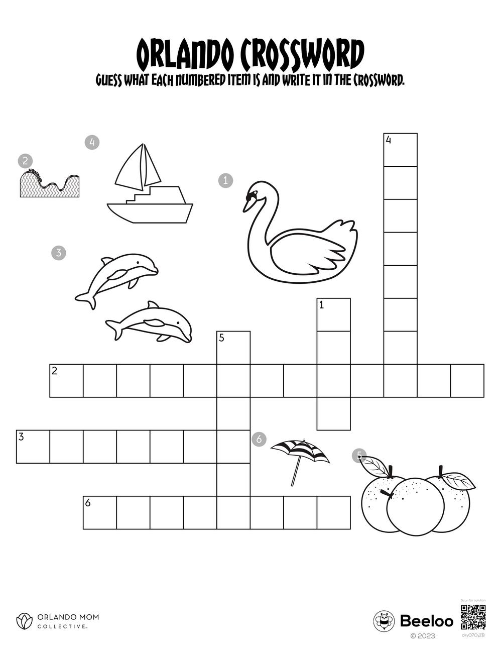 Orlando Crossword Beeloo Printable Crafts For Kids okyO7QyZB 
