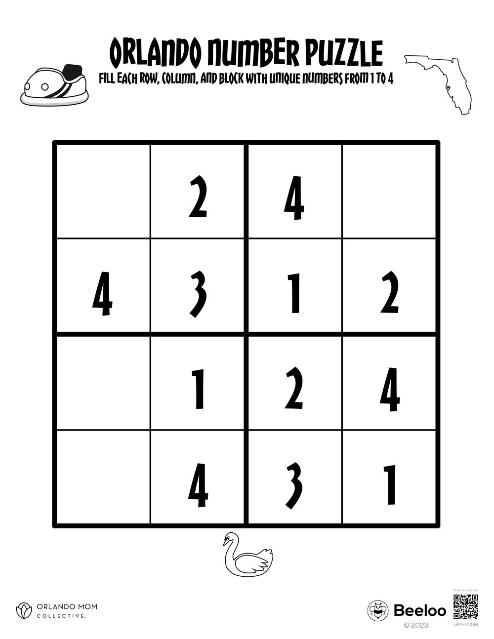 Orlando Number Puzzle Beeloo Printable Crafts For Kids vRMPmV198 
